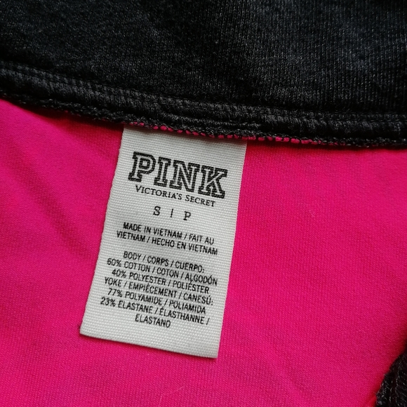 PINK Victoria Secret Tropical Half-zip Sweatshirt Loungewear Athleisure Small - Picture 2 of 7